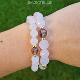 Розовый и Дымчатый Кварц | 14KGoldF